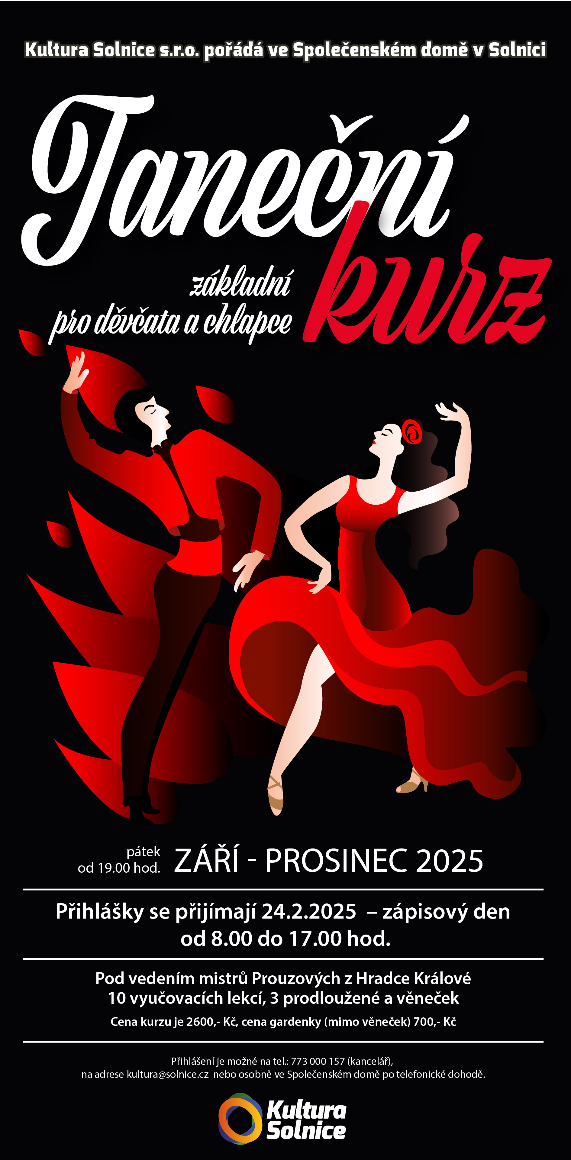 Základní taneční kurz pro děvčata a chlapce 2025