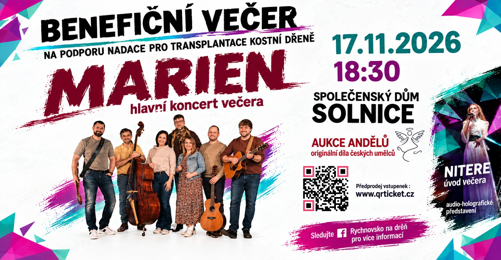 Benefiční večer - na podporu nadace pro transplantace kostní dřeně