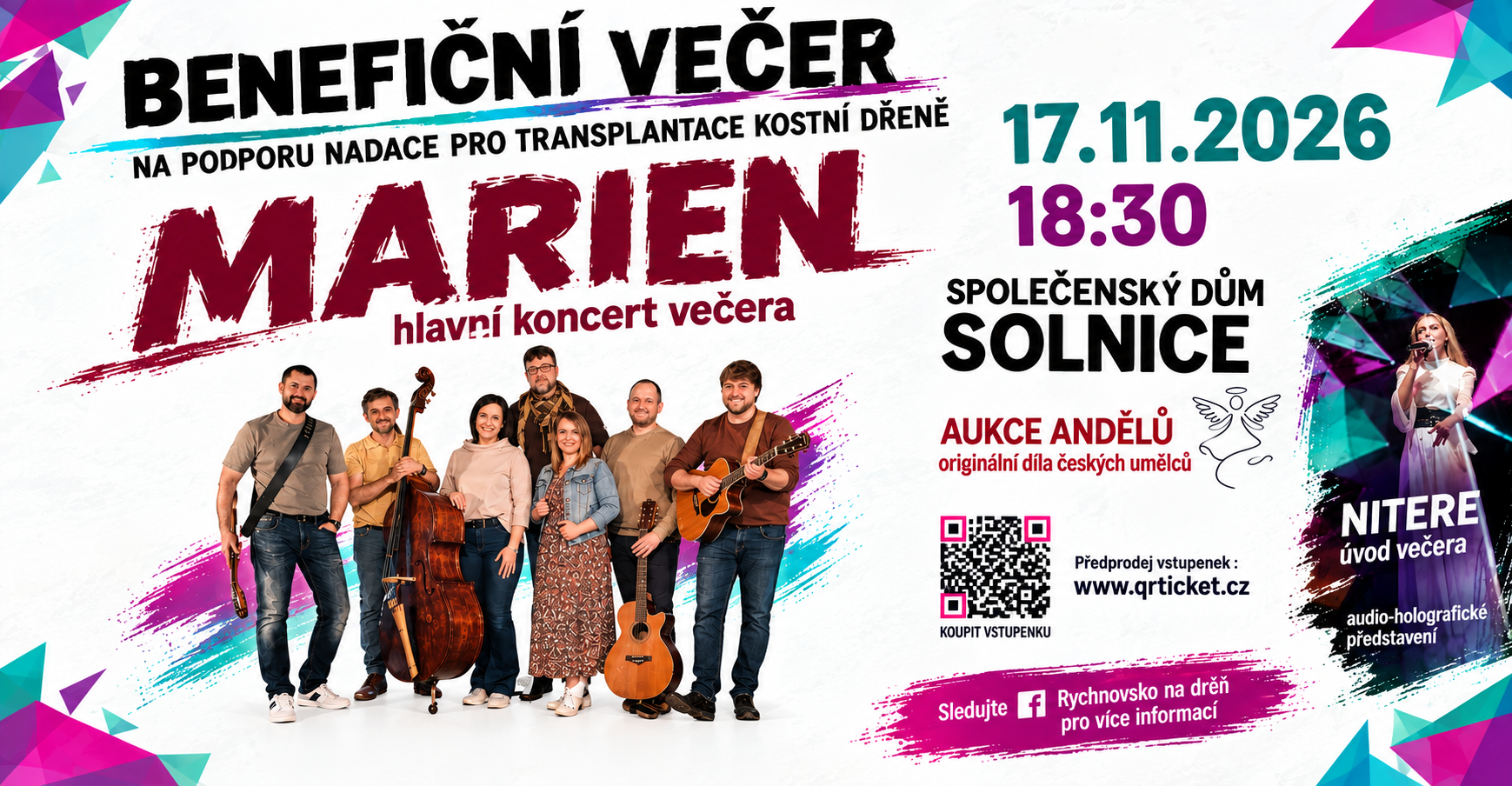 Benefiční večer - na podporu nadace pro transplantace kostní dřeně