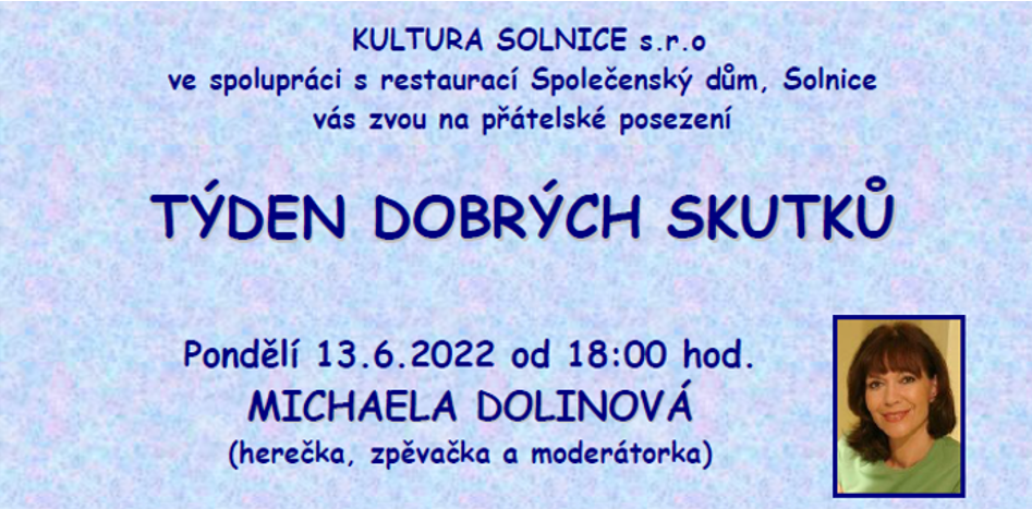Beseda s Michaelou Dolinovou