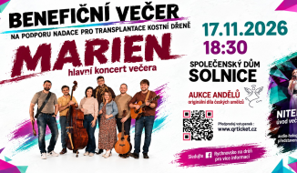 Benefiční večer - na podporu nadace pro transplantace kostní dřeně